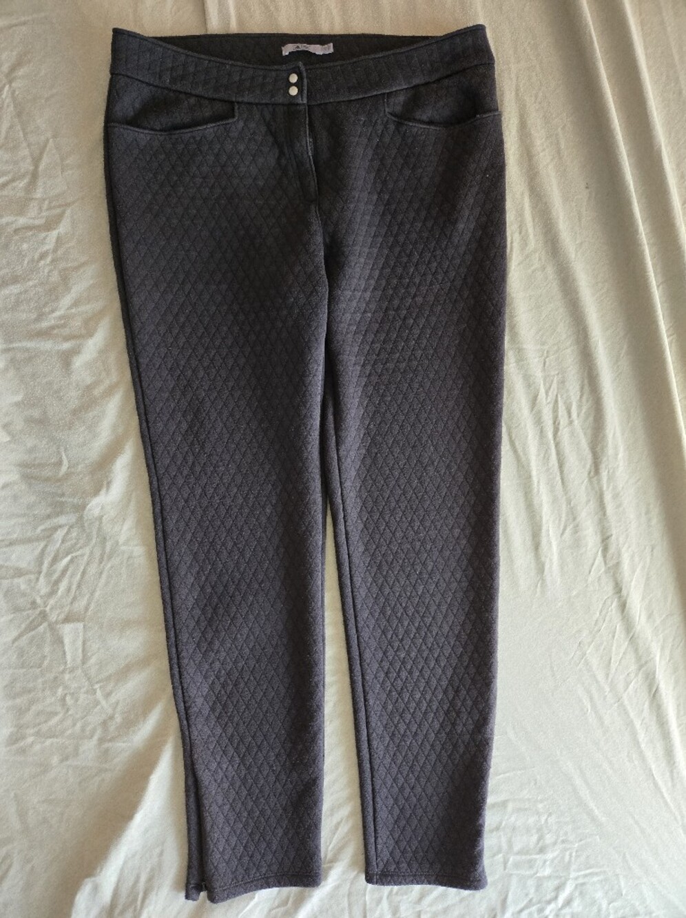 adidas Black Quilted Track Pants Sz 12